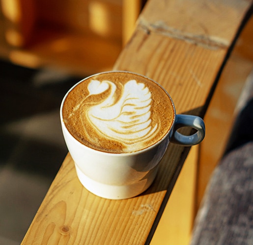 cup of coffee with latte art